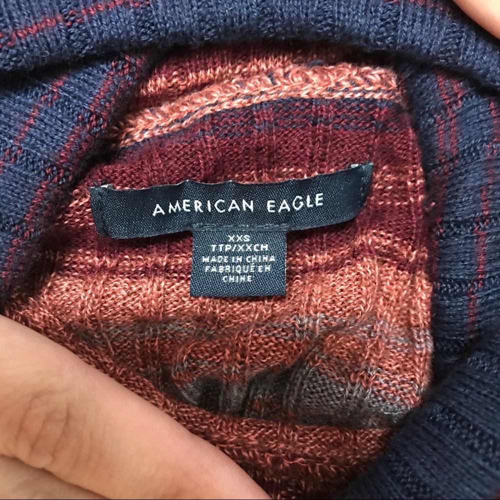 American Eagle Multi Colored Turtleneck - image 2